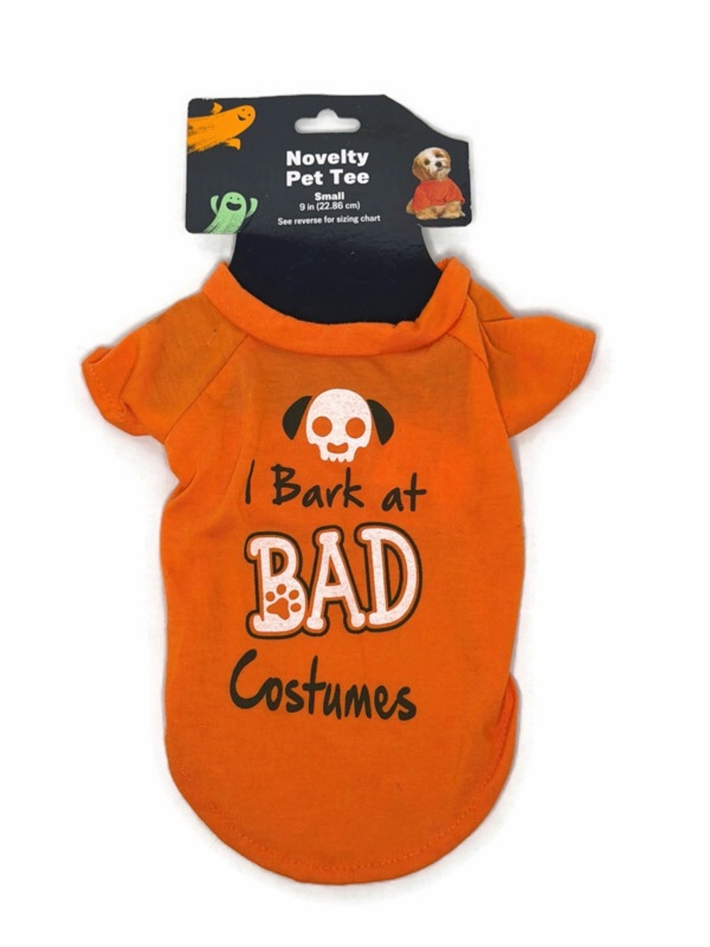 Halloween "I Bark at Bad Costumes" Dog Shirt